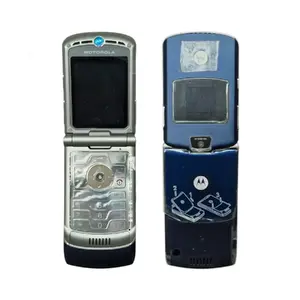 Комплект корпуса Motorola V3 с гибким шлейфом, кнопками и дисплеем, синий