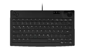 Contour Active Key rūpnieciskā mini tastatūra ar trackball, USB, AZERTY, melna