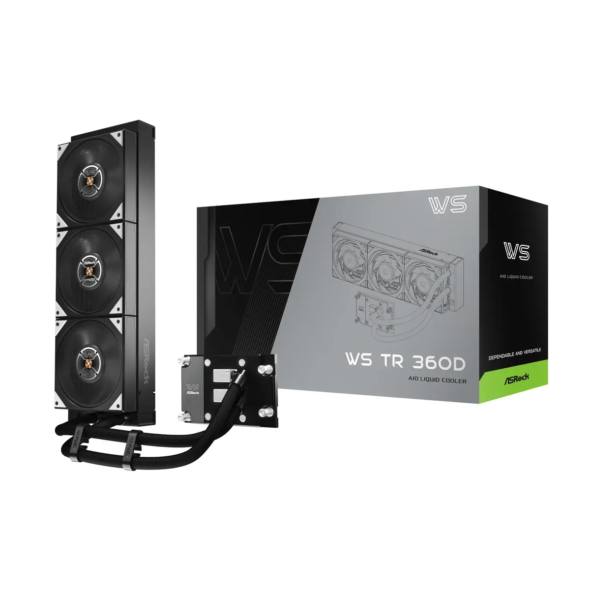 ASRock WS TR 360D šķidruma dzesēšanas