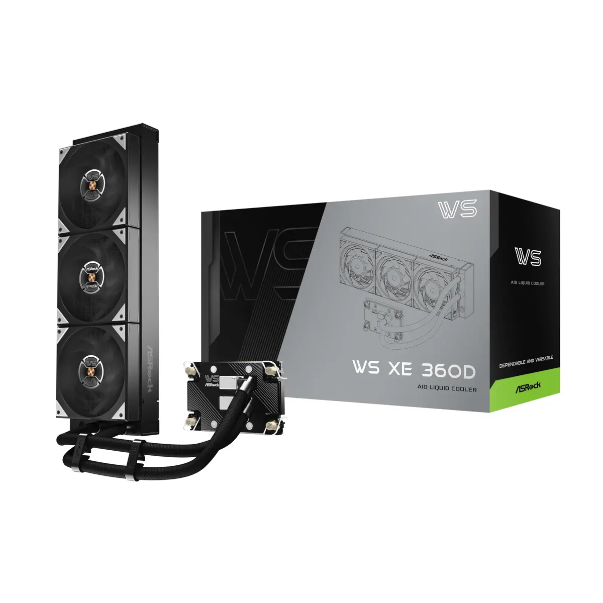 ASRock WS XE 360D šķidruma dzesēšanas