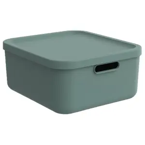 Rotho Albula uzglabāšanas kaste ar vāku, 20L, zaļa