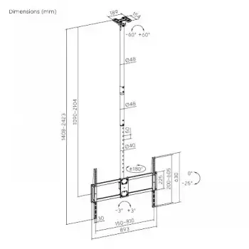 LH-Group PLB-CE1568XL Projector Ceiling Mount Photo 2