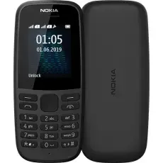 Nokia 105 Dual SIM Feature Phone, 1.77-inch Display, 800 mAh Battery, Black