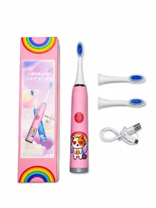 iLike   Kids W3 Electric Toothbrush (Battery-Powered) +3 attachments Pink