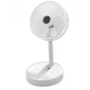 Rosberg 555R51760F USB Rechargeable Fan, 4.5W, 3-Speed, White