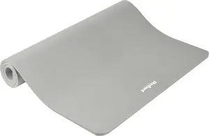 Rebel Active vingrošanas paklājs jogai, pilates un fitnesam, 190x115 cm, 2 cm biezums, NBR materiāls, pelēks