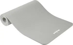 Rebel Active Mata gimnastyczna do ćwiczeń joga, pilates, fitness, 183x61cm, grubość 1.5cm, materiał NBR, szara, REBEL ACTIVE