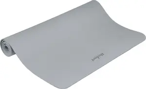 Rebel Active RBA-3160-GY vingrošanas paklājs jogai, pilates un fitnesam, 200x115cm, 1cm biezs, TPE, pelēks