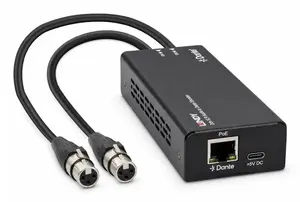 Аудиоконвертер Lindy 70618 2-канальный XLR в Dante