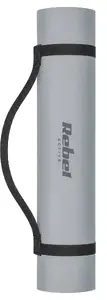 Rebel Active RBA-3158-GY vingrošanas paklājs jogai, pilates un fitnesam, 183x61cm, 1cm biezs, TPE materiāls, pelēks
