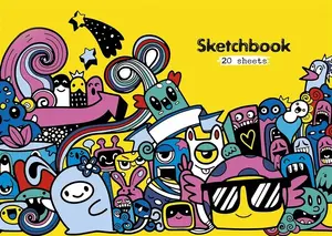 SHKOLYARYK A4 Drawing Notebook, 20 Sheets