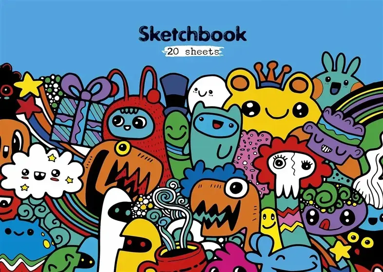 SHKOLYARYK A4 Drawing Notebook, 20 Sheets Photo 2