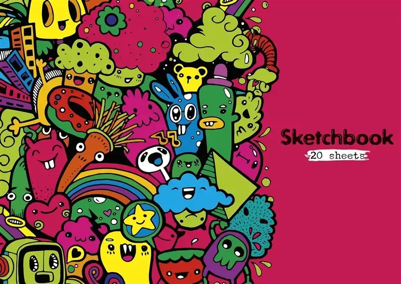 SHKOLYARYK A4 Drawing Notebook, 20 Sheets Photo 3