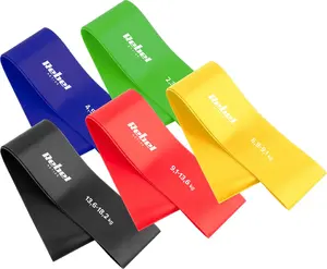 Rebel Active Zestaw gum do ćwiczeń TPE - Mini Band L, 2.3-18.2 kg, 5 gum, kolorowy