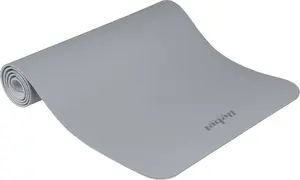 Rebel Active Mata gimnastyczna do ćwiczeń joga, pilates, fitness, 183x61cm, grubość 4mm, materiał TPE, szara, REBEL ACTIVE