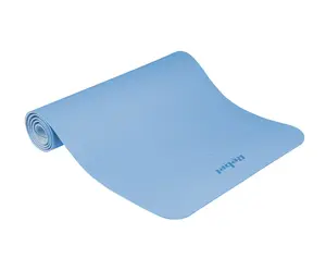 Rebel Active Mata gimnastyczna do ćwiczeń joga, pilates, fitness, 183x61cm, grubość 4mm, materiał TPE, niebieska, REBEL ACTIVE