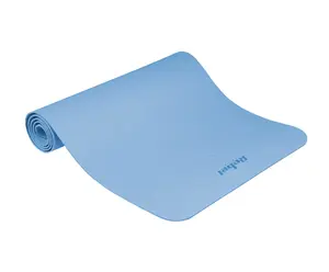 Rebel Active Mata gimnastyczna do ćwiczeń joga, pilates, fitness, 183x61cm, grubość 4mm, materiał TPE, niebieska, REBEL ACTIVE