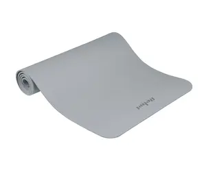 Rebel Active Mata gimnastyczna do ćwiczeń joga, pilates, fitness, 183x61cm, grubość 6mm, materiał TPE, szara, REBEL ACTIVE