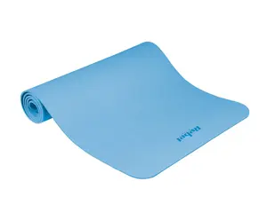 Rebel Active TPE vingrošanas paklājs jogai, pilates un fitnesam, 183x61 cm, 1 cm biezs, zils