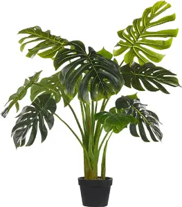 Beliani Sztuczna roślina doniczkowa 113 cm MONSTERA PLANT