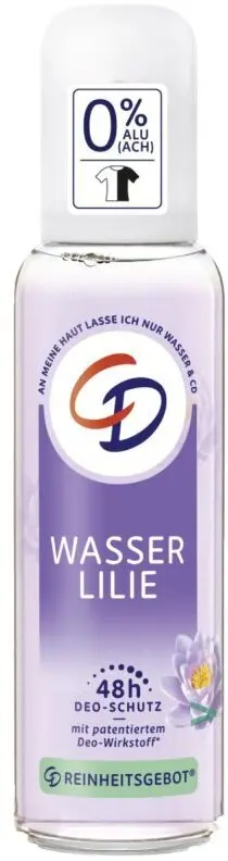 CD Wasserlilie dezodorants stikla pudelītē ar