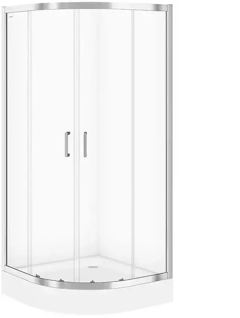 Pusapaļa dušas kabīne Cersanit Zip 80x80x190