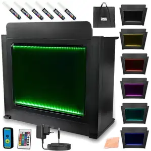 DNA DJ BOOTH XL BK Professional DJ Stand with Integrated Lighting