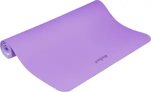 Rebel Active vingrošanas paklājs jogai, pilates un fitnesam, 200x115 cm, 1 cm biezs, TPE materiāls, violets