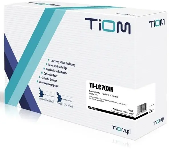 Tiom lāzera tonera kasetne Canon 070H