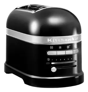 Тостер KitchenAid 5KMT2204EOB на 2 ломтика, 1250 Вт, цвет оникс и нержавеющая сталь