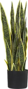 Beliani Sztuczna roślina doniczkowa 63 cm SNAKE PLANT