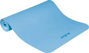 Rebel Active Mata gimnastyczna do ćwiczeń joga, pilates, fitness, 183x61cm, grubość 6mm, materiał TPE, niebieska, REBEL ACTIVE