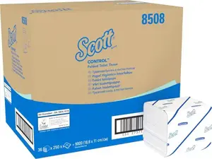 Kimberly-Clark Scott Control - Papier toaletowy w składce, 2-warstwy - 9000 odcinków