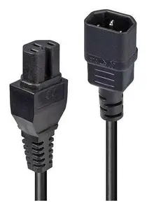 Lindy 30402 Power Cable IEC C14 to IEC C15 3m