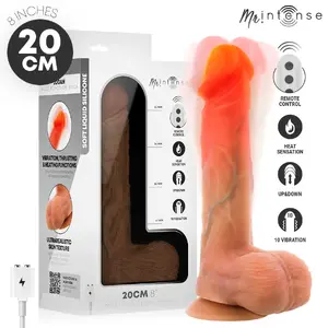 MR. INTENSE Logan silikona vibrējošs dildo ar sildīšanas funkciju un tālvadības pulti