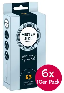 Mister Size 53mm6xpackof10