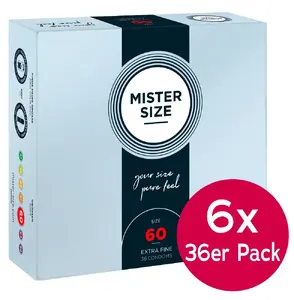 Презервативы Mister Size 60 мм, натуральный латекс, упаковка 216 шт.
