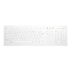 Беспроводная медицинская клавиатура Cherry Active Key Contour QuickClean, полноразмерная, AZERTY, белая