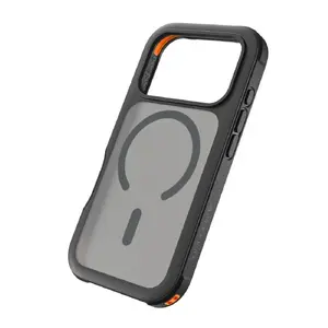 Black Rock Robust Hybrid Cover for Apple iPhone 17 Pro, Magnetic, Black