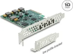 Delock PCI Express x4 Karte zu 4 x USB Type-C 10 Gbps - Low Profile Formfaktor (90935)