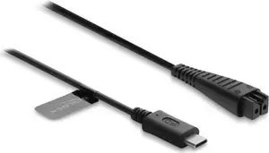 Delock USB Type-C Ladekabel 4,8 V für Elektrorasierer kompatibel mit Panasonic ES-LV97, ES-LA63, RE7-51, RE7-59 Serie - Rasierer Ladegerät Ersatzkabel 1,5 m (91795)
