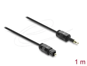 DeLOCK 84969 audio kabelis 1 m Toslink Mini-TOSLINK Melns