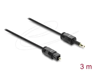 DeLOCK 90921 audio kabelis 3 m Toslink Mini-TOSLINK Melns