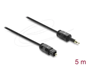 DeLOCK 90922 audio cable 5 m TOSLINK Mini-TOSLINK Black