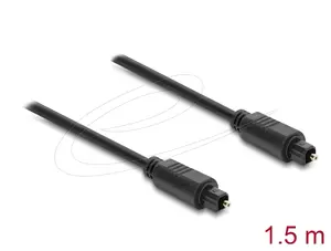 DeLOCK 90924 audio cable 1.5 m TOSLINK Black