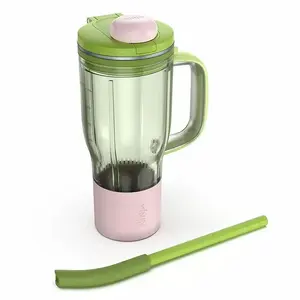 Ninja BlendBoss Single Serve Cup with Lid, Watermelon Bubblegum