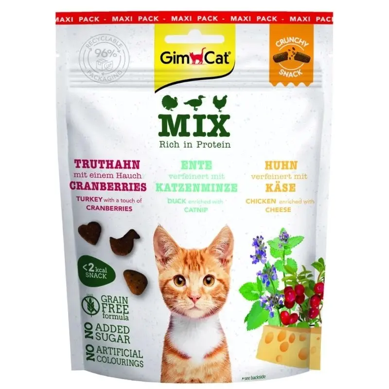 GimCat Crunchy Snacks Mix kārumi kaķiem
