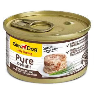 GimCat Pure Delight Chicken with Beef Wet Cat Food 85g