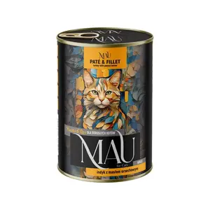 dolina noteci MAU Wet Cat Food Turkey with Peanut Butter 400g