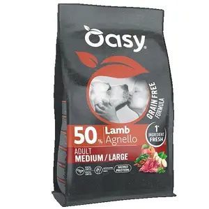 Сухой корм для собак Oasy Grain Free Adult Medium/Large с ягненком 10 кг
